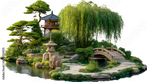 Serene Japanese Garden Landscape 