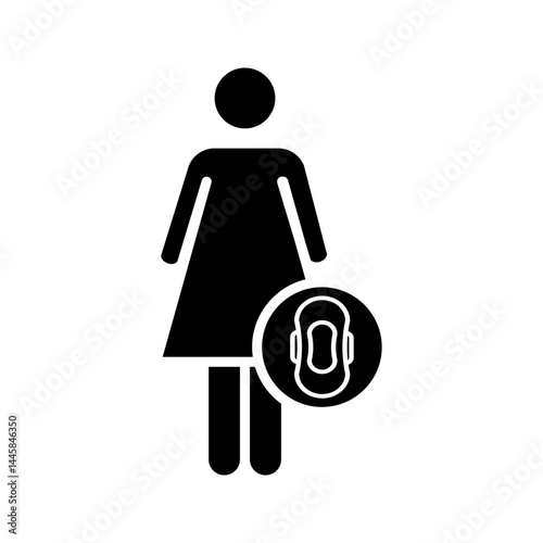 Sanitary pad icon set. Woman sanitary napkin. vector illustration on white background