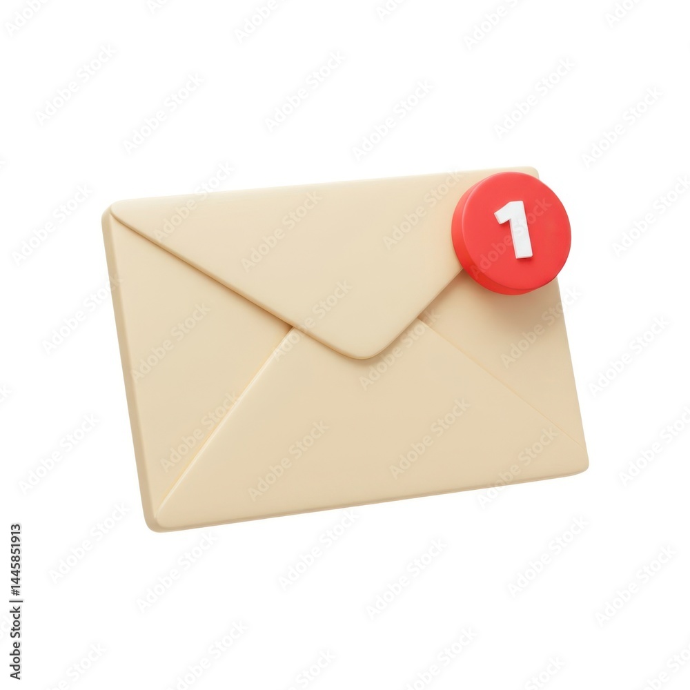 New email notification inbox message unread communication concept icon