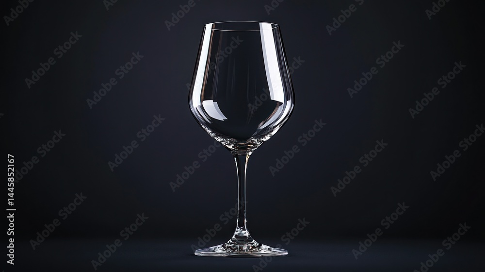 Empty wine glass on dark background (1) Empty wine glass on dark background (1)