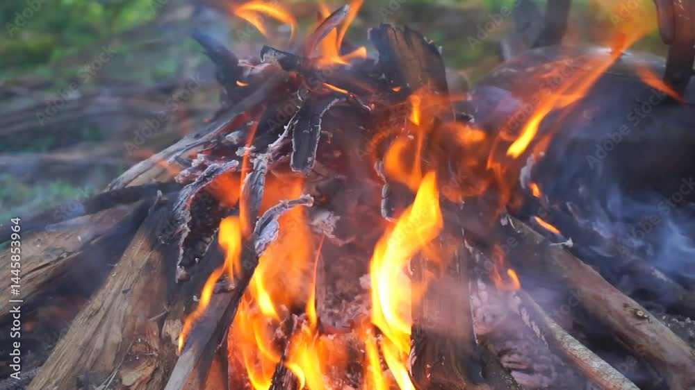 close up of a burning fire close up of a burning fire