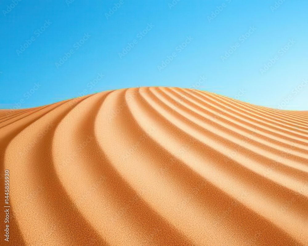 Naklejka premium Stunning contrast of light and shadow, majestic dunes with sharp, windsculpted ripples