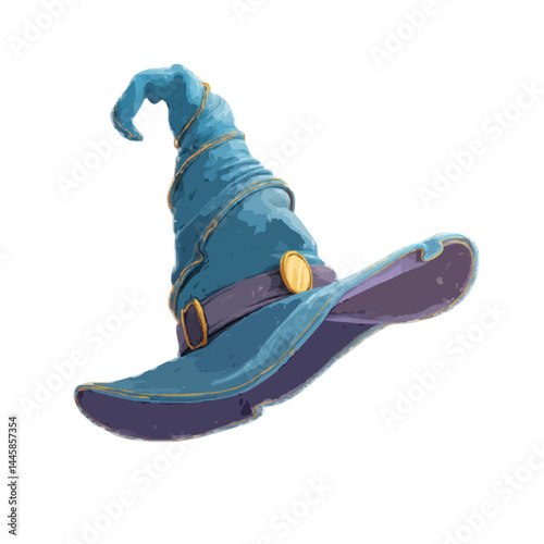 Magical wizard's hat floating in the air 
