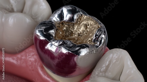 Close-up of dental inlay