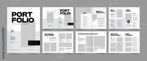 Minimal Portfolio Design, Architecture Portfolio Template and Photography Portfolio Album