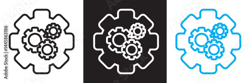 DevOps methodology and software development concept icon.  Vector for websites, mobile interfaces, presentations, banner, visual branding etc. Vector illustration. EPS 10