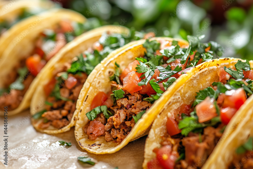 Generative AI close up of traditional Mexican food meal dish yummy mockup presentation Generative AI close up of traditional Mexican food meal dish yummy mockup presentation