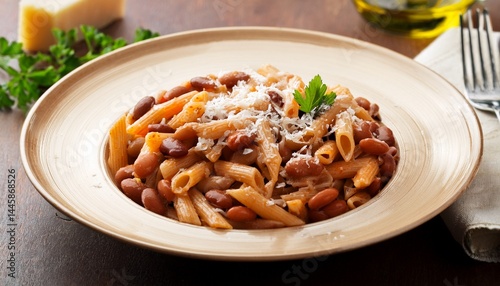 pasta e fagioli pasta with beans and parmesan