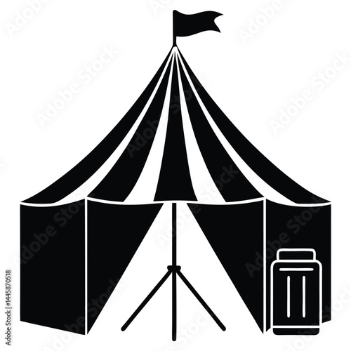 journalist element isolated press tent at event on white background