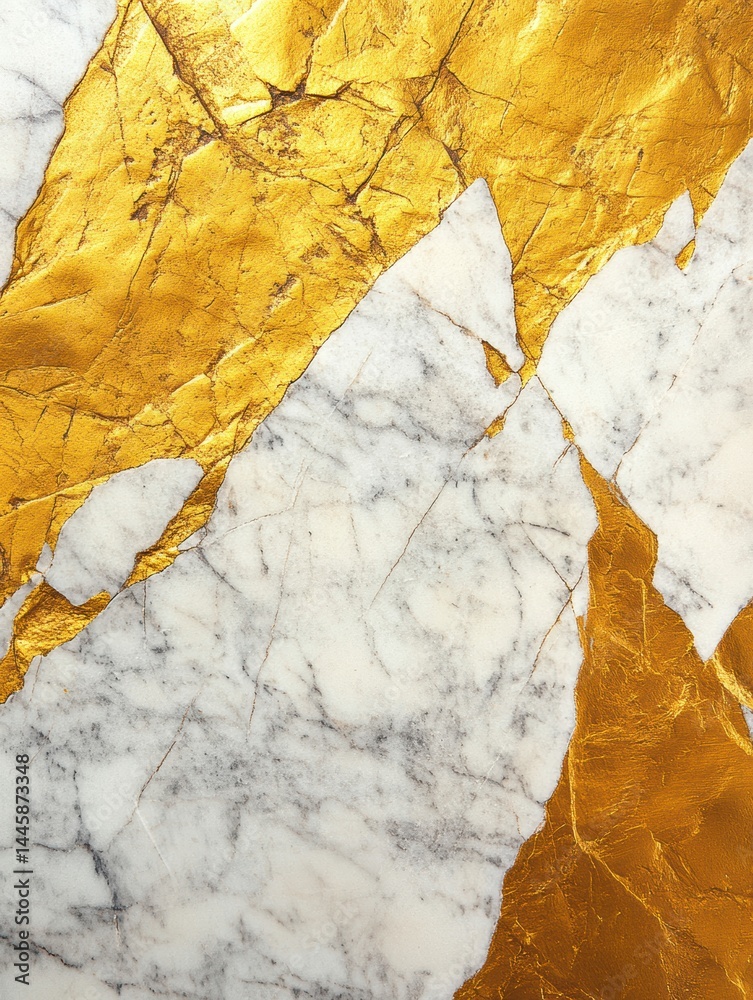 Fototapeta premium Captivating Abstract Marble Fusion Texture featuring Elegant Gold Veins Artistic Composition Aesthetic Background