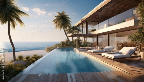 luxury beach sea view pool villa ing photo