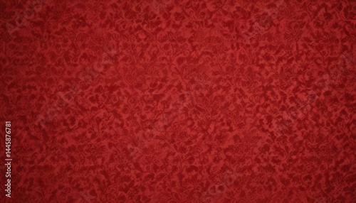 Vintage red flock wallpaper with damask pattern, red damask, stylish, home decor