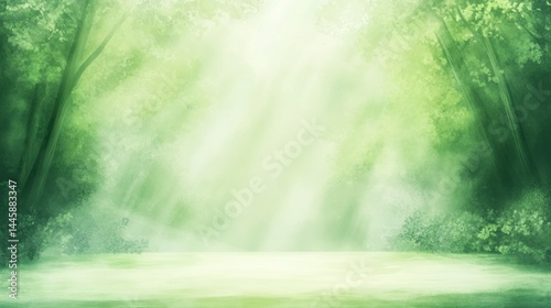 Enchanted Forest: A Serene Green Oasis