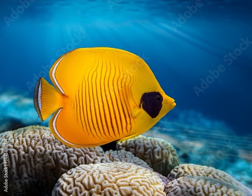 pearlscale butterflyfish chaetodon xanthurus