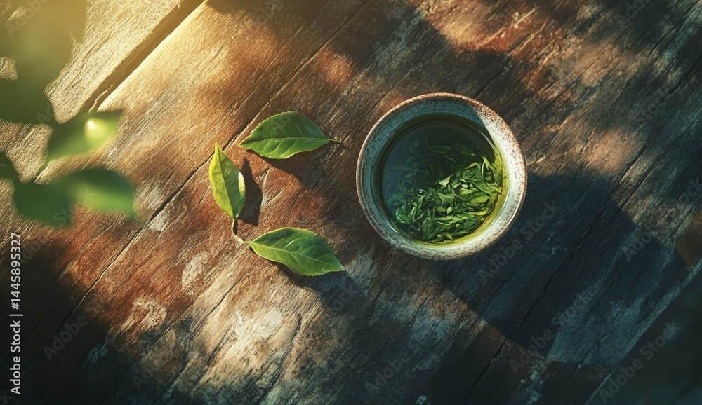 Obraz premium Zen garden tea ceremony