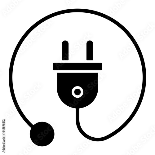 Plug  Simple Icon Vector Illustration Concept