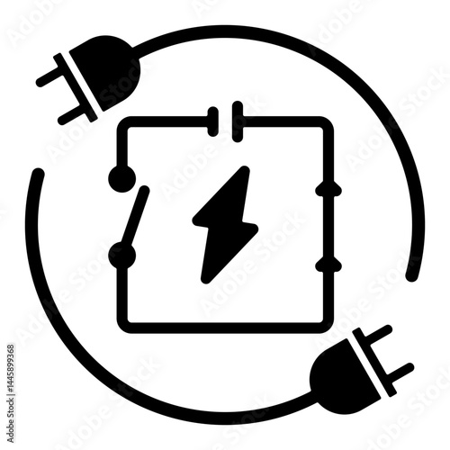 Circuit  Simple Icon Vector Illustration Concept