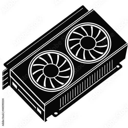 High-Performance Graphics Card with Dual Cooling Fans  Powerful GPU for Gaming and Computing