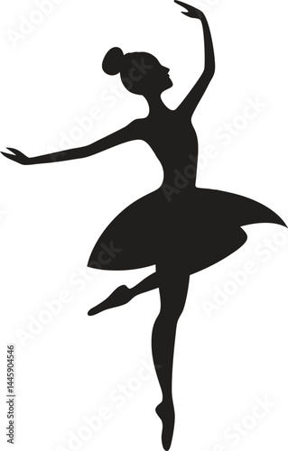 Dancing girl icon and symbols