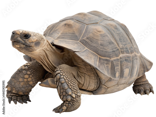Obraz na płótnie Tortoise in Natural Habitat Isolate on transparent background cutout, PNG file, Cutout file w salonie