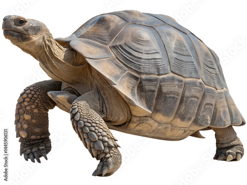 Obraz na płótnie Tortoise in Natural Habitat Isolate on transparent background cutout, PNG file, Cutout file w salonie
