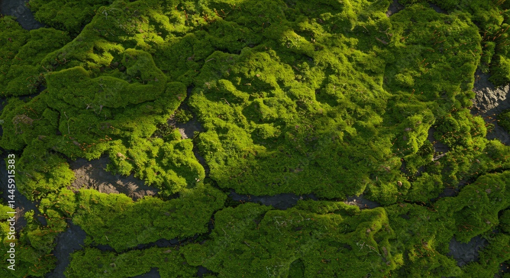 Lush Green Moss Texture Nature's Vibrant Carpet, Detailed Close-Up Photography Lush Green Moss Texture Nature's Vibrant Carpet, Detailed Close-Up Photography