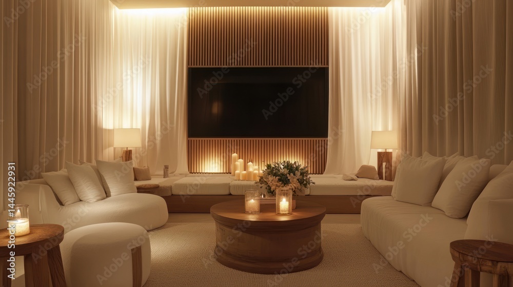 Fototapeta premium Luxurious spa relaxation area