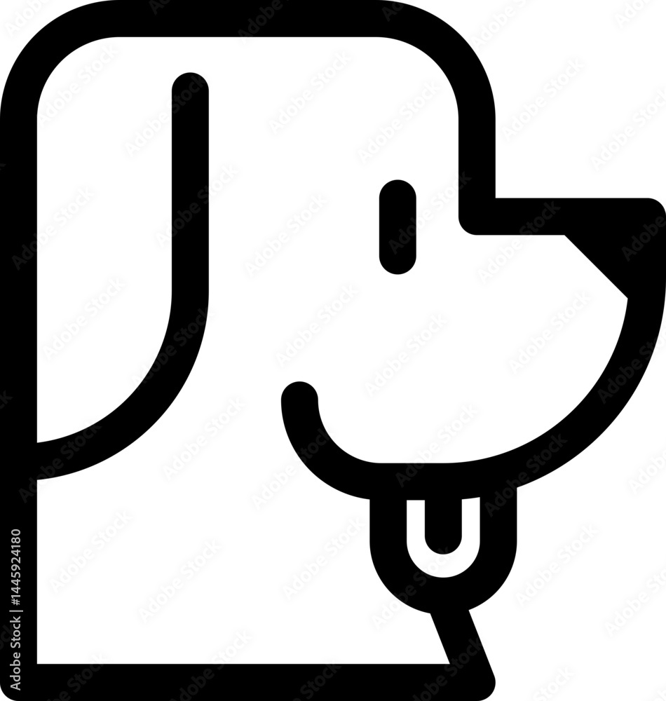 Puppy and dog silhouette, icon, shape, design Puppy and dog silhouette, icon, shape, design