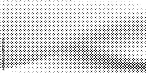 Halftone gradient. Dotted gradient, smooth dots spraying and halftones dot background seamless horizontal geometric pattern vector template set