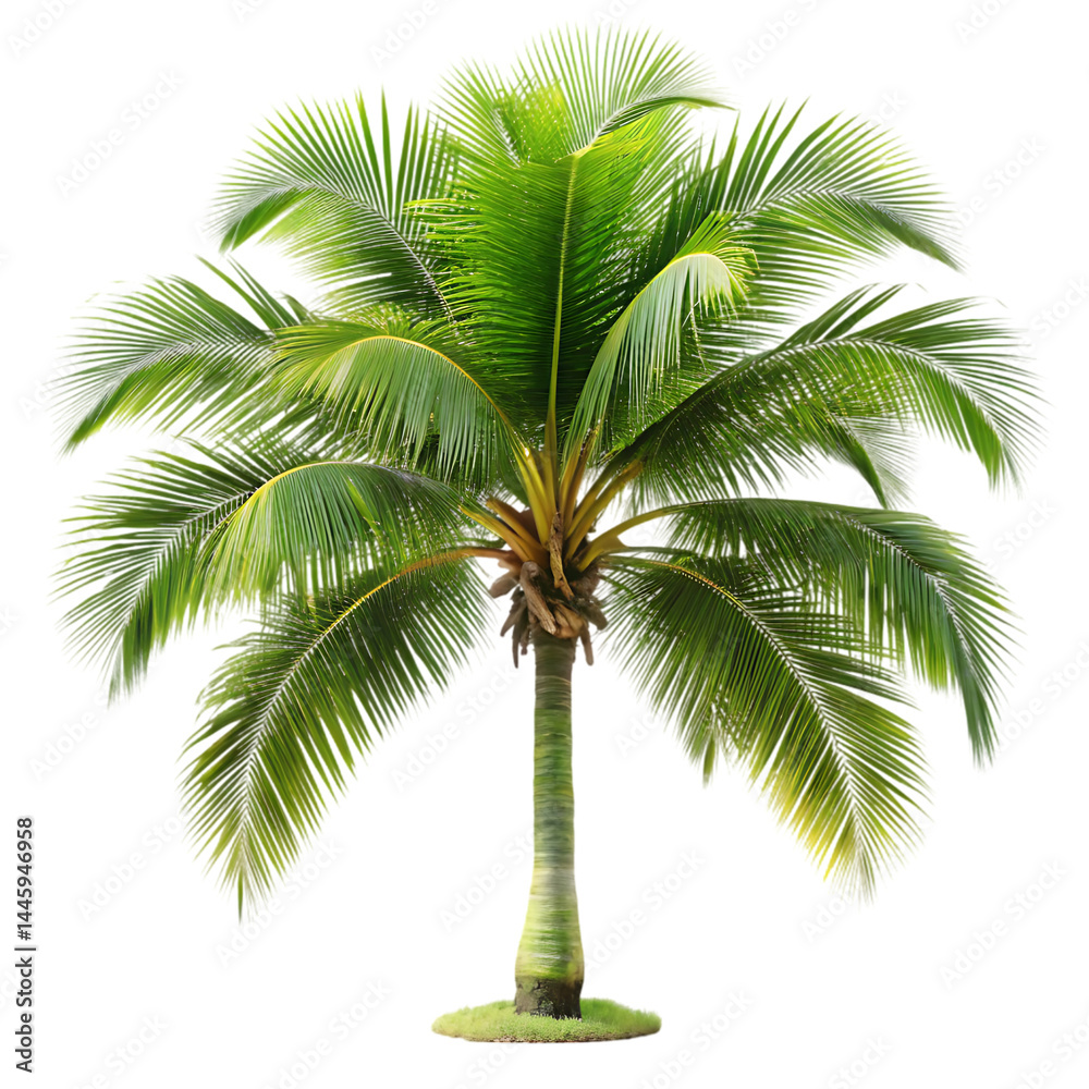 Obraz premium Lush Green Palm Tree: High-Resolution Stock Photo