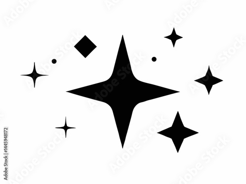 Star sparkle and twinkle star burst and flash, Stars icon collection, Sparkle star icon set