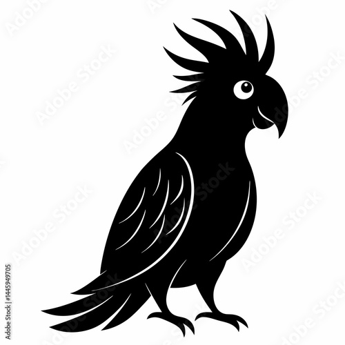 Modern Cockatoo Silhouette Logo