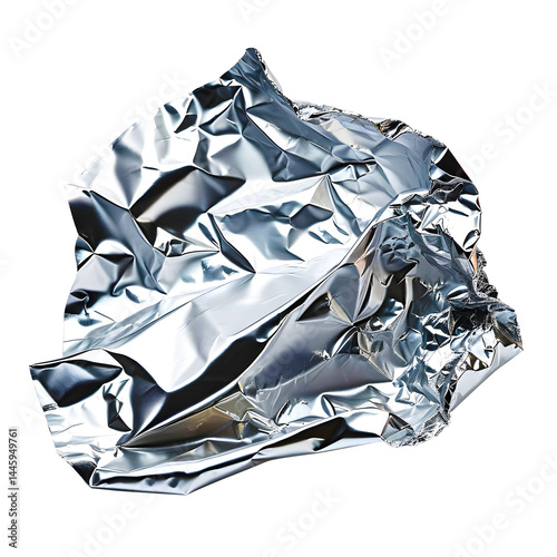 Crumpled Aluminum Foil Sheet