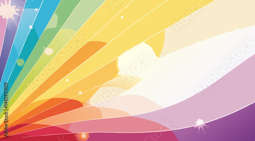  Chakra Colors Background – Vibrant Rainbow Energy (Red to Violet) for Spiritual Balance & Healing with Copy Space*