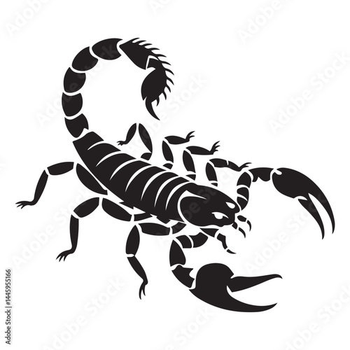 scorpion icon. isolated vector silhouette image of wild animal