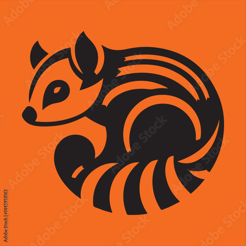 Kinkajou vector silhouette 