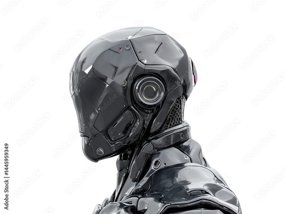 A futuristic robot