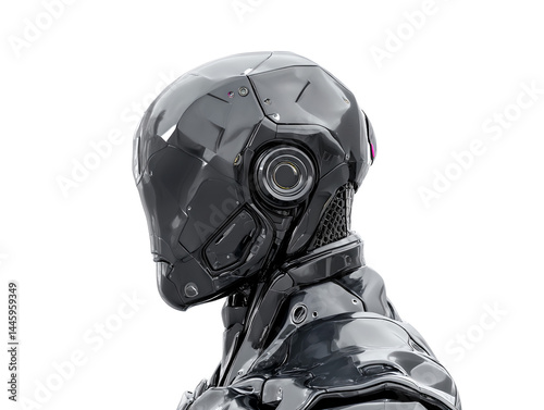 Obraz na płótnie A futuristic robot w salonie