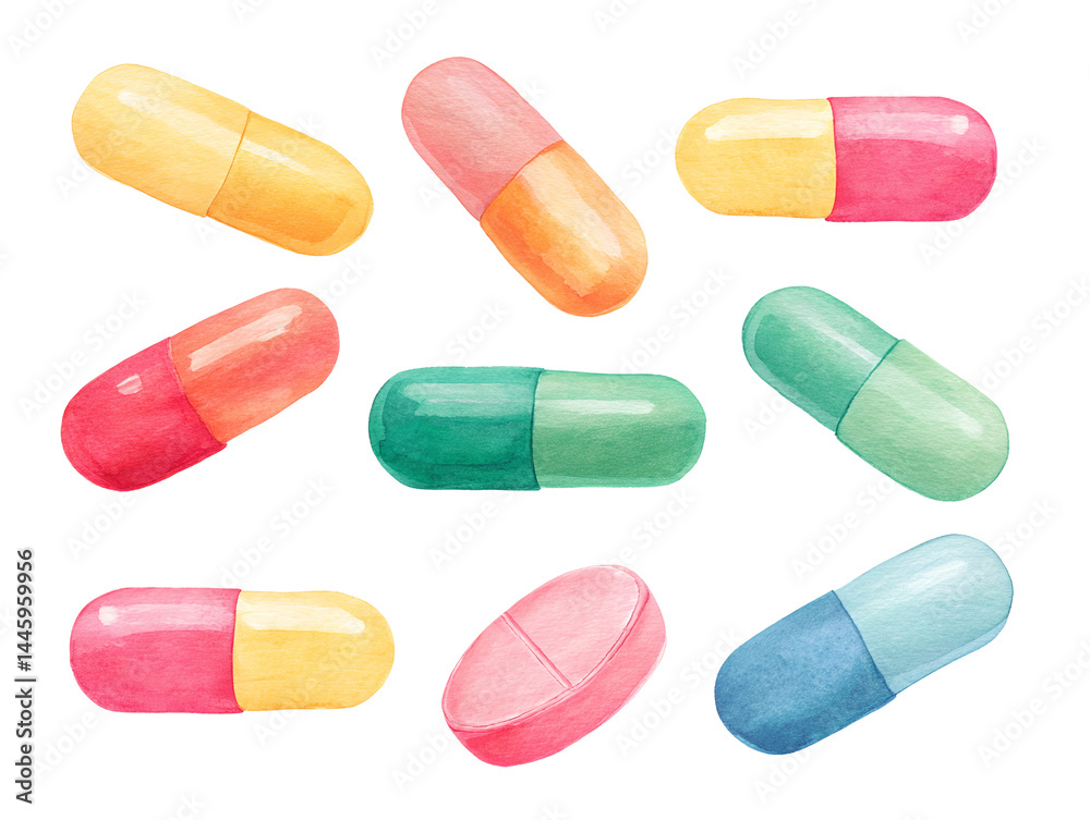A colorful assortment of pills