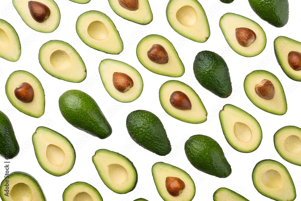 seamless pattern of avocado fruits seamless pattern of avocado fruits