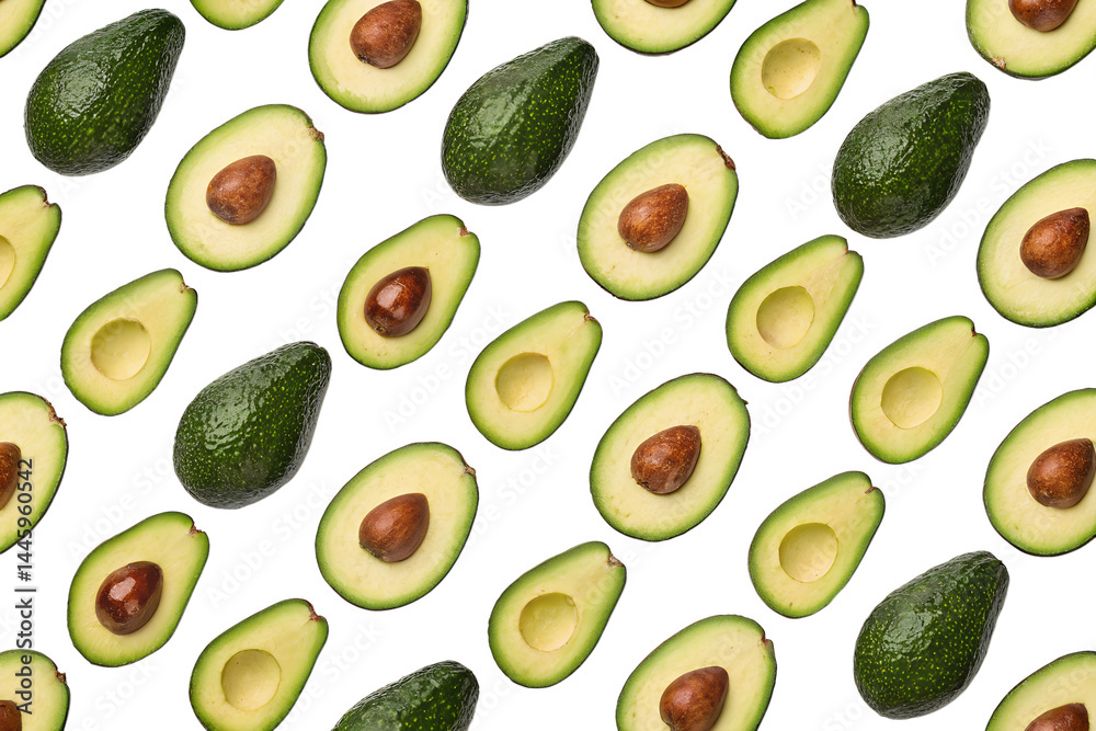 seamless pattern of avocado fruits seamless pattern of avocado fruits