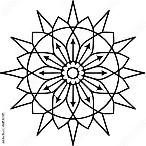 Sacred Wheel Mandala Design