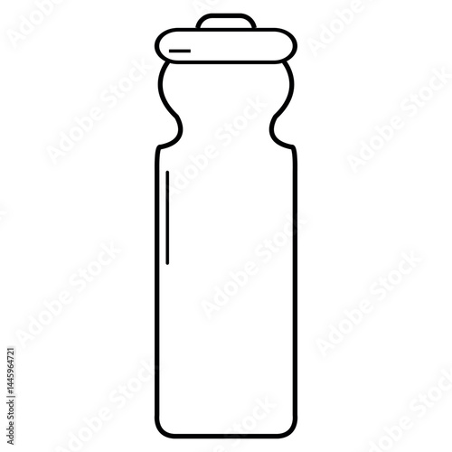 Sport sipper bottle line icon, sport sipper bottle outline style icon vector in trendy flat style illustration isolated on white background.