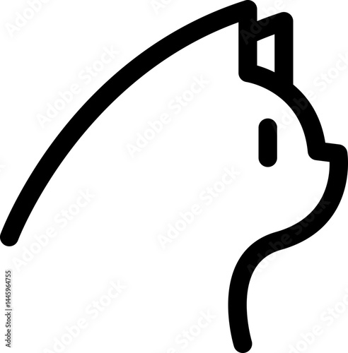 Cat silhouette, icon, shape, design, emoji, emoticon