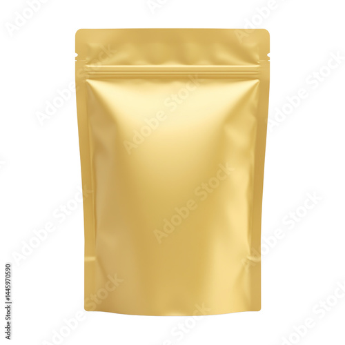 Gold packaging, white isolate background