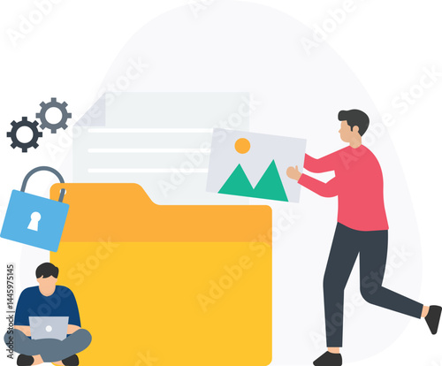 Data security or information protection, cybersecurity or digital safety, data encryption or secure storage, access control or user authentication, threat detection or risk management, backup solution