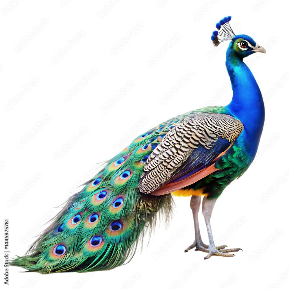 Obraz premium Majestic Indian Peacock: Stunning Bird Photography