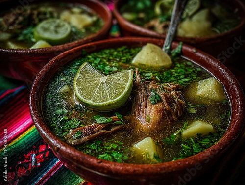Hearty Mexican Soup, Lime &...