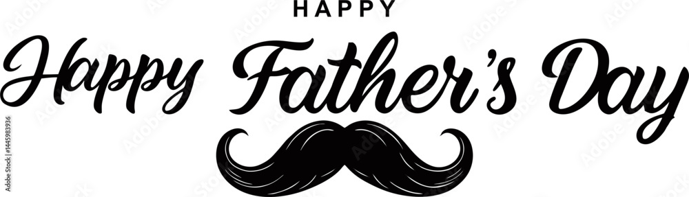 Fototapeta premium happy father's day greeting 
