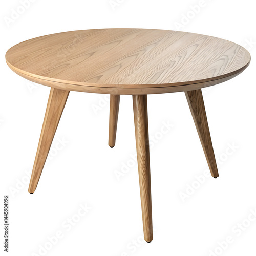 simple wooden table isolated on white or transparent. png
